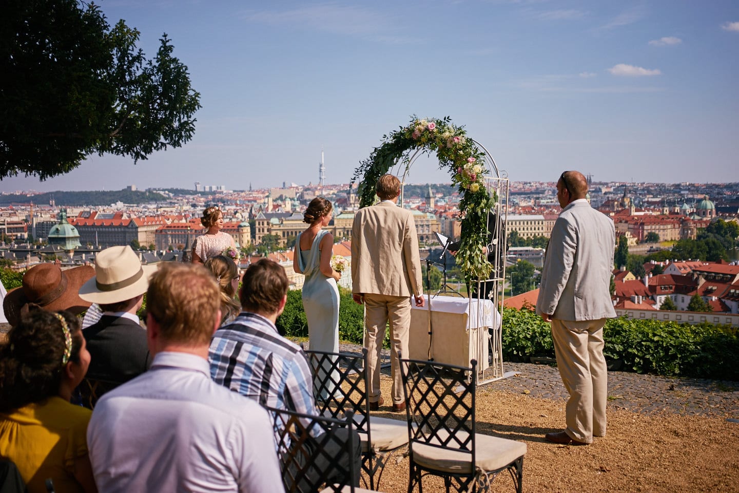 Svatba Evy a Štěpána ve Villa Richter pod Pražským hradem