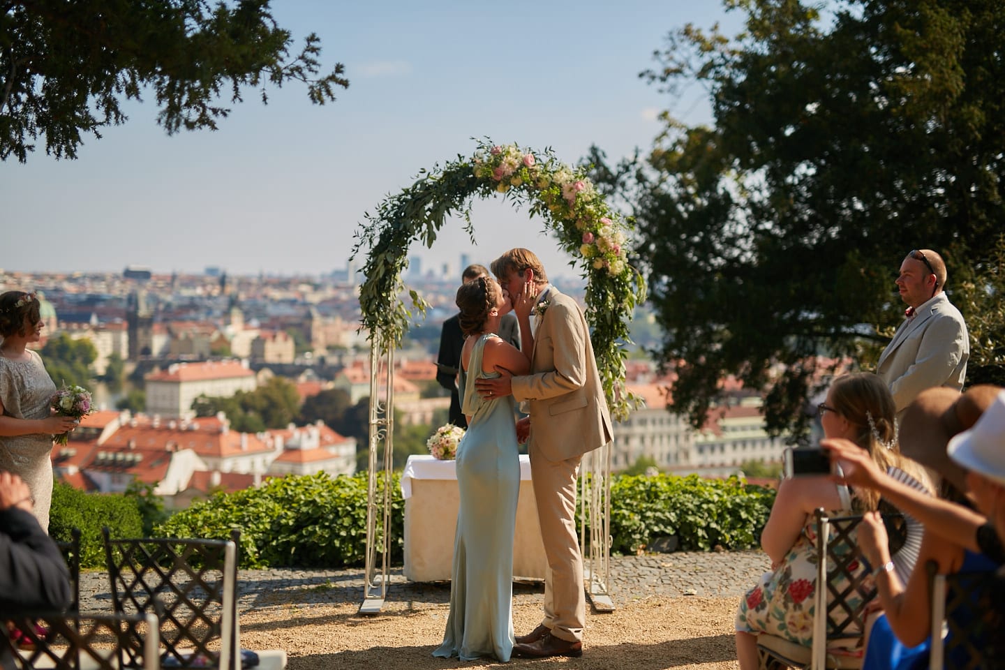Svatba Evy a Štěpána ve Villa Richter pod Pražským hradem