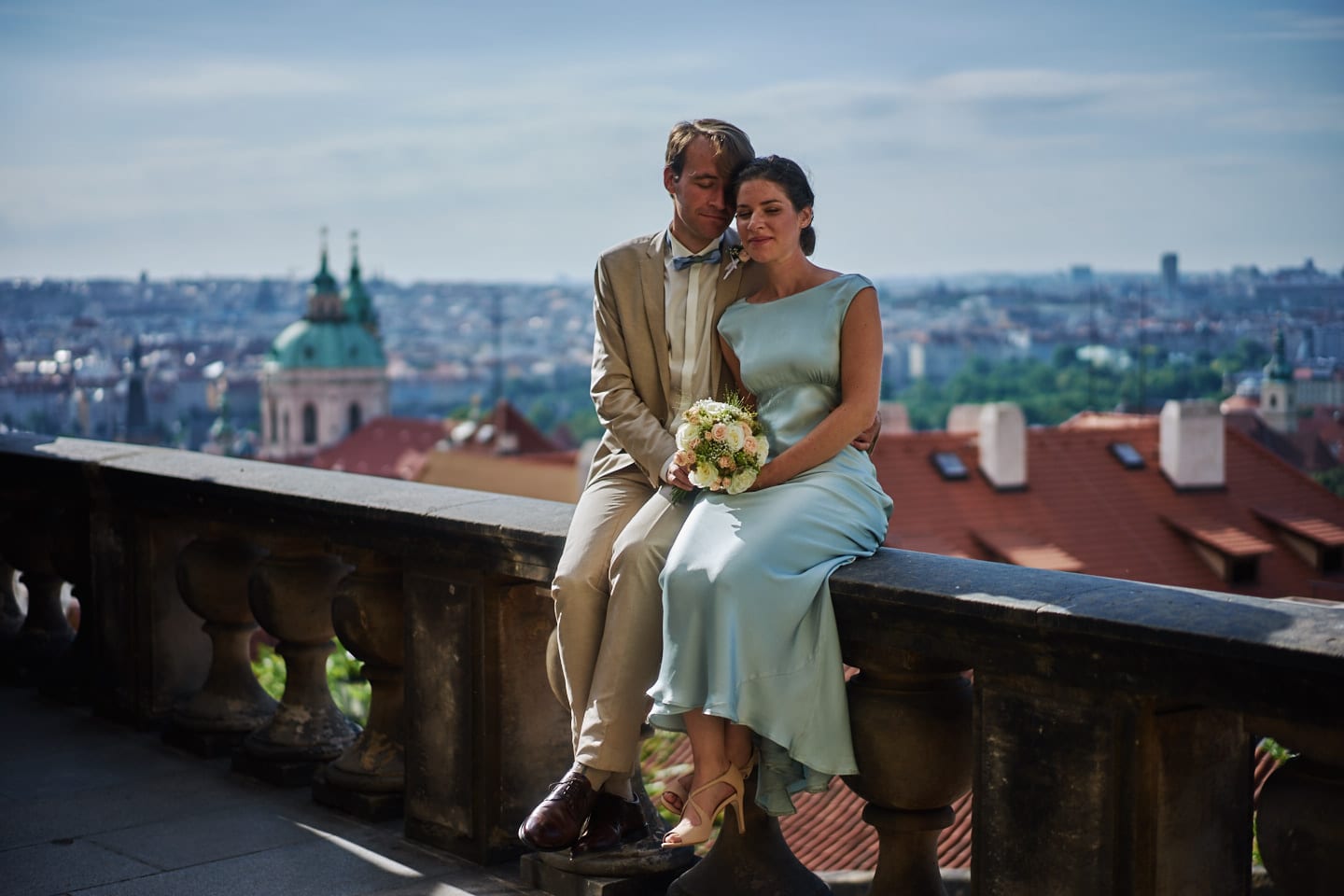 Svatba Evy a Štěpána ve Villa Richter pod Pražským hradem