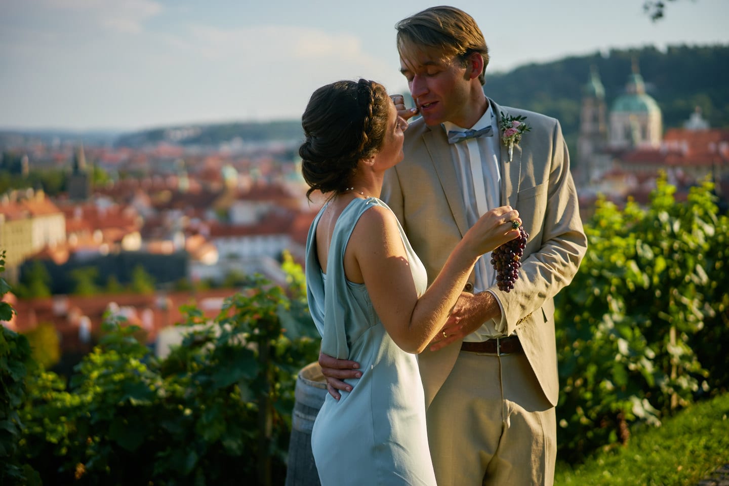 Svatba Evy a Štěpána ve Villa Richter pod Pražským hradem