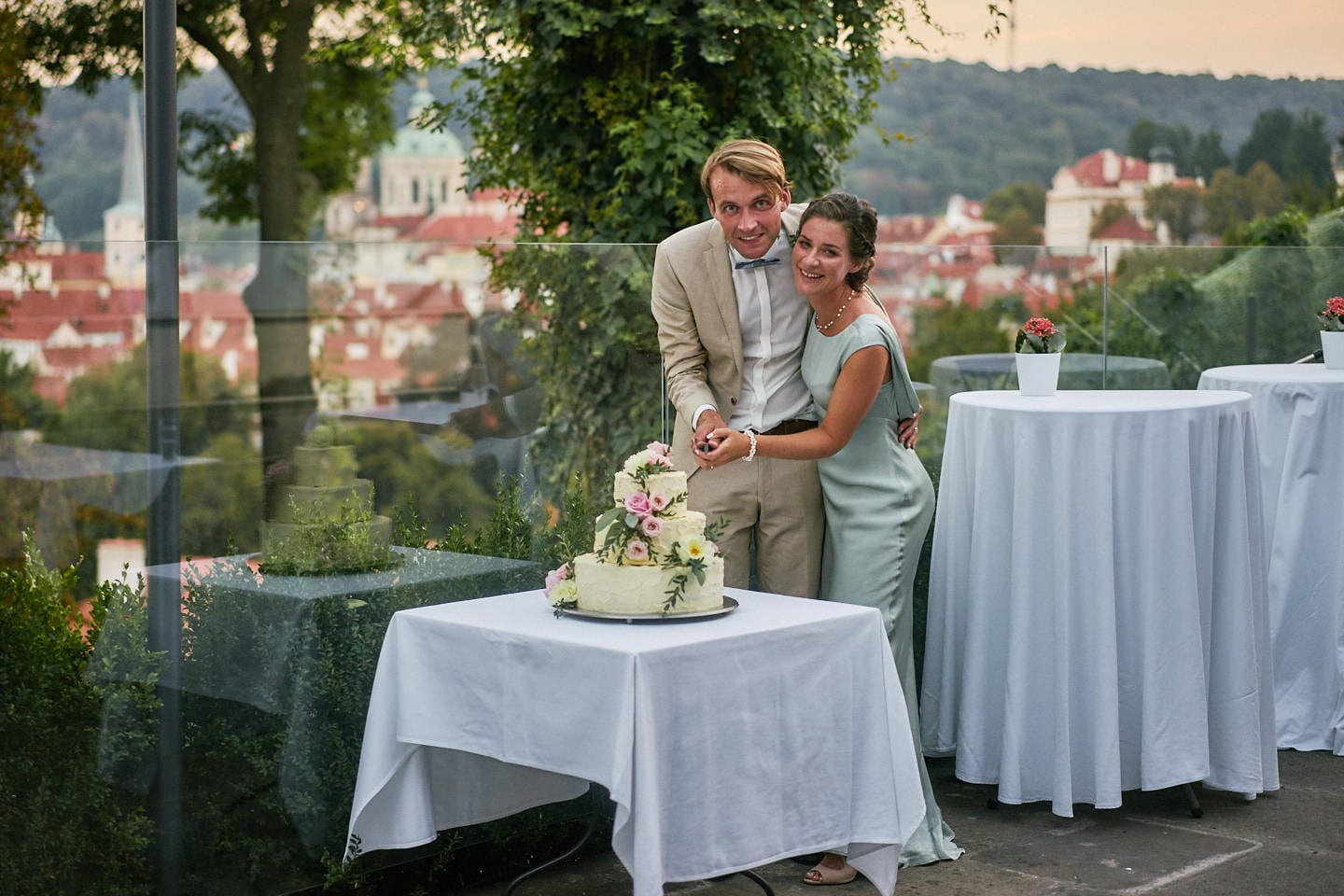 Svatba Evy a Štěpána ve Villa Richter pod Pražským hradem
